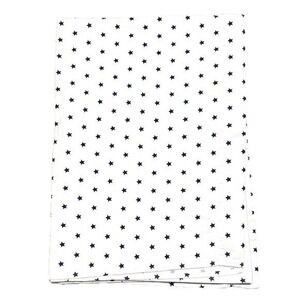 Pottery Barn Kids Star Flat Sheet Twin 100% Cotton White Navy‎ Blue Nautical